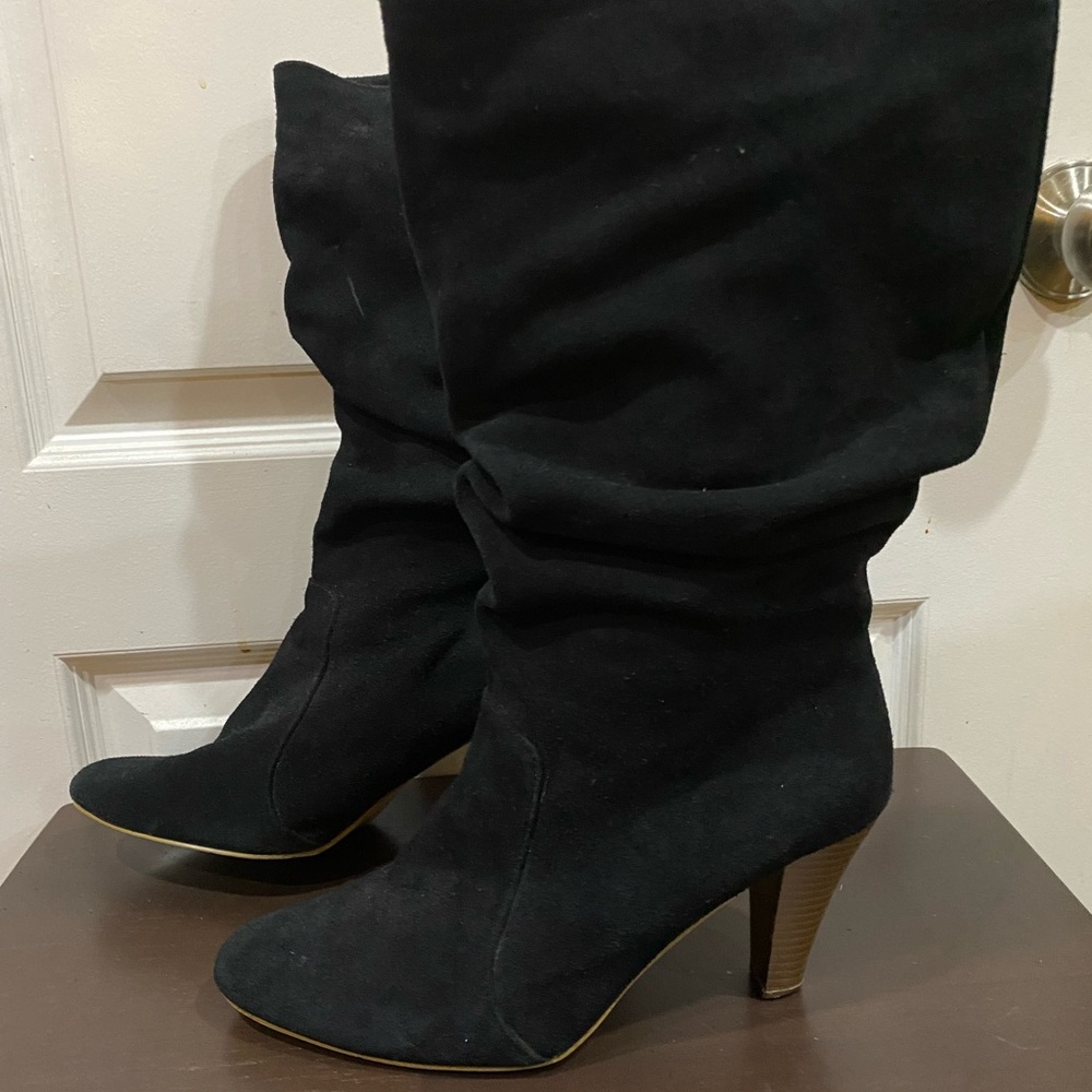 Michael Antonio black slouch boots size 9